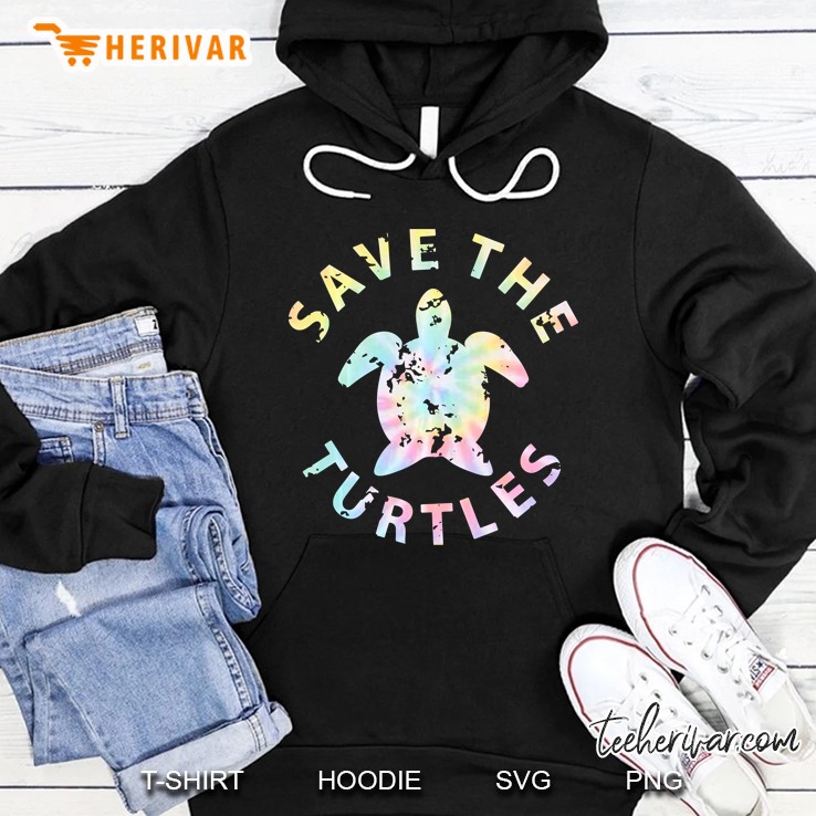 Save The Turtles Tie Dye Version Hoodie