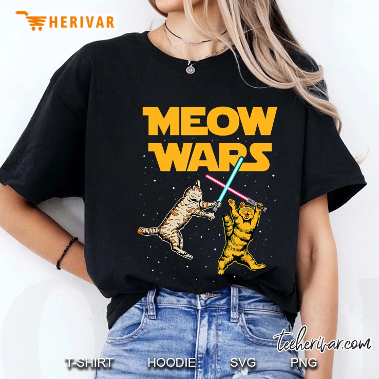 Meow Wars Funny Cat Ladies Tee