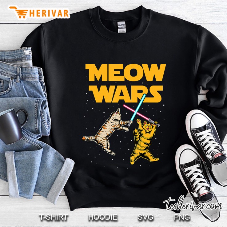 Meow Wars Funny Cat Sweatshirt