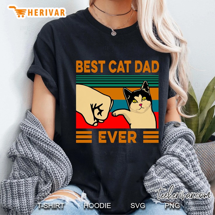 Best Cat Dad Ever Ladies Tee