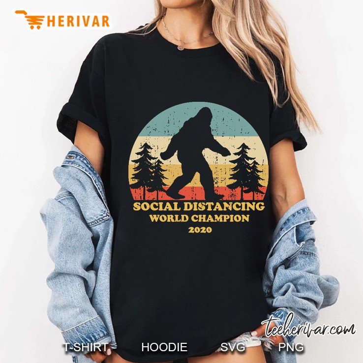 Bigfoot Social Distancing World Champion Ladies Tee