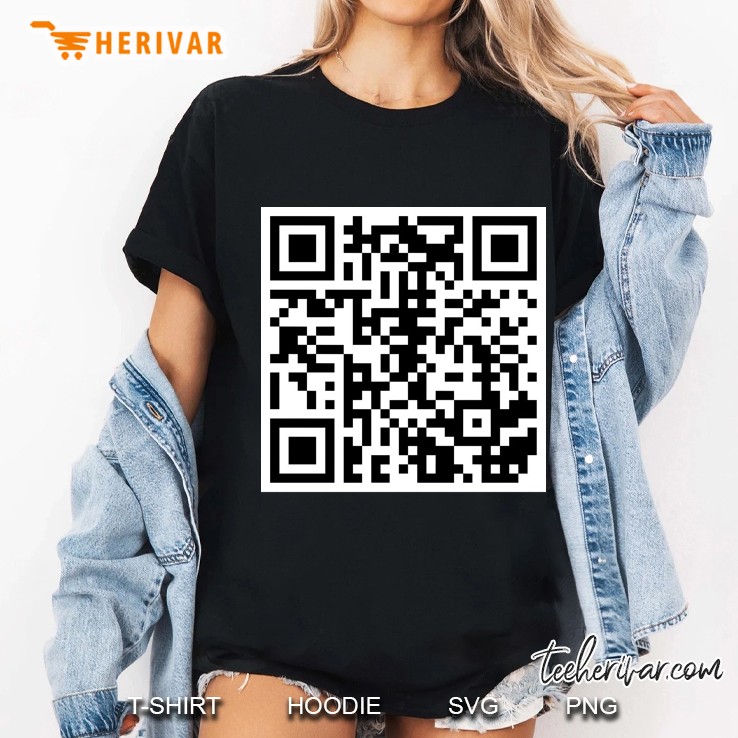 Qr Rick Rolled Ladies Tee