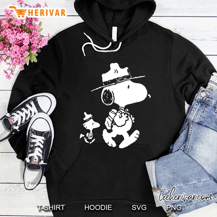 Funny Snoopy Woodstock Camping Hoodie