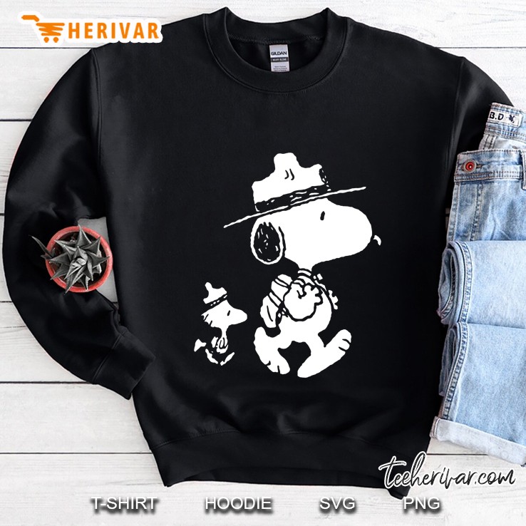 Funny Snoopy Woodstock Camping Sweatshirt