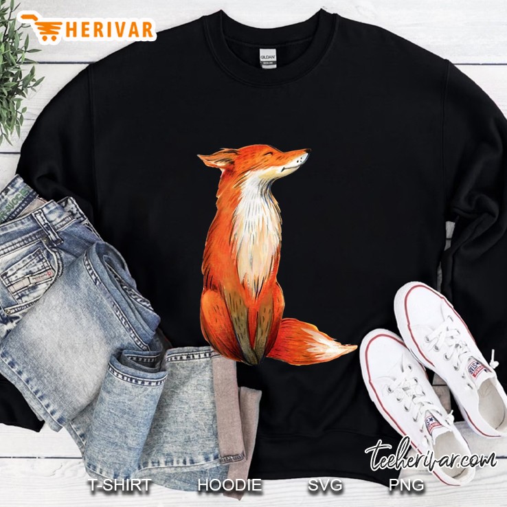 Watercolor Wild Fox Sweatshirt