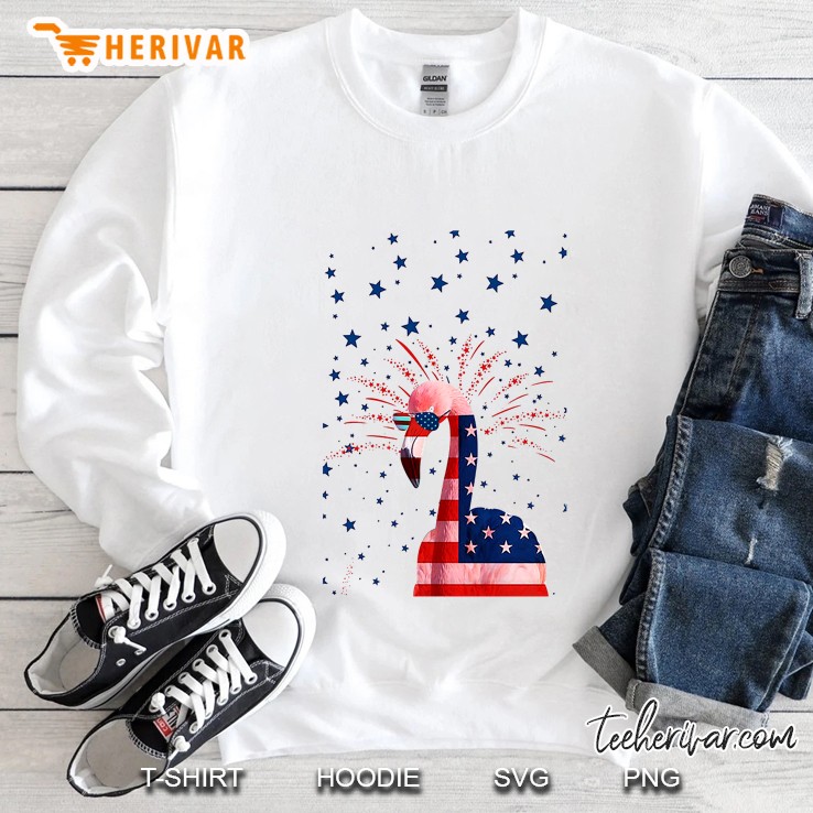 Flamingo American Flag Version Sweatshirt