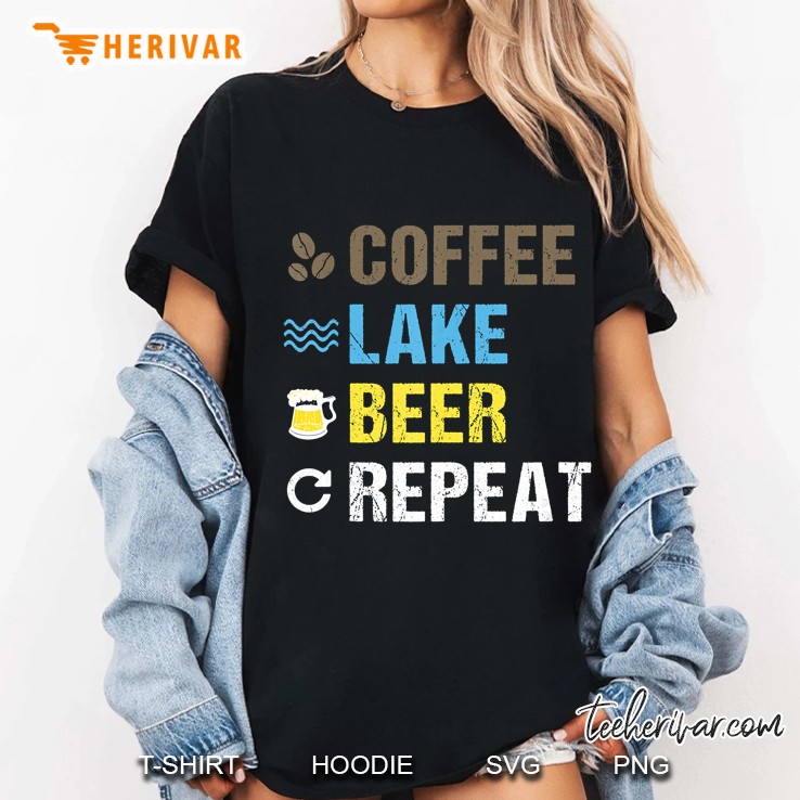 Coffee Lake Beer Repeat Ladies Tee