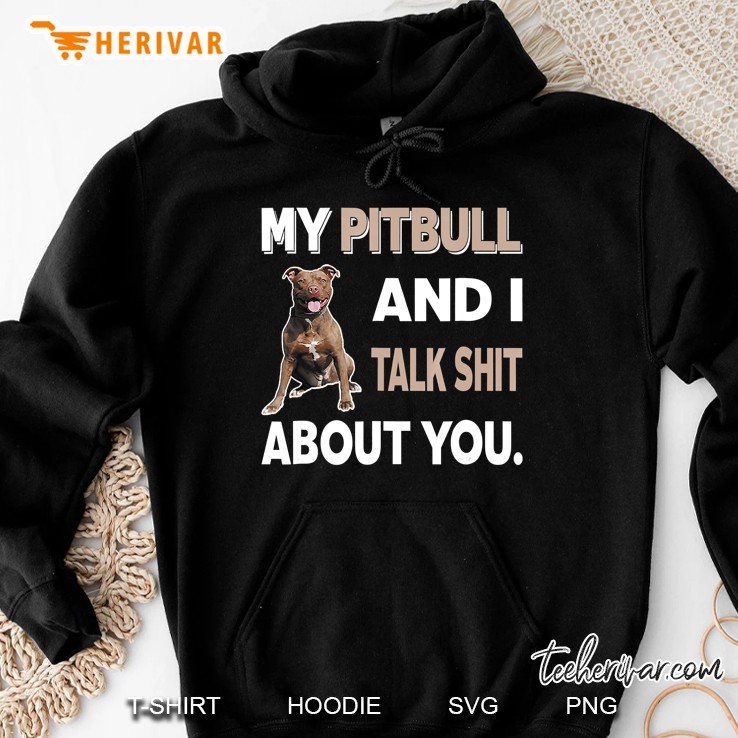 My Pitbull And I Talk About You Version2 Hoodie