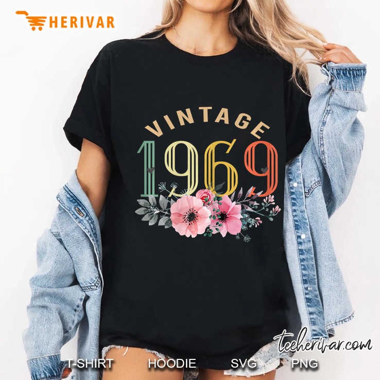 Vintage 1969 Floral Version Ladies Tee
