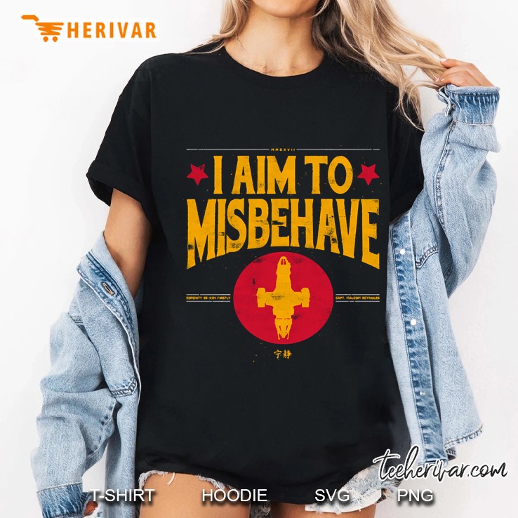 I Aim To Misbehave Ladies Tee
