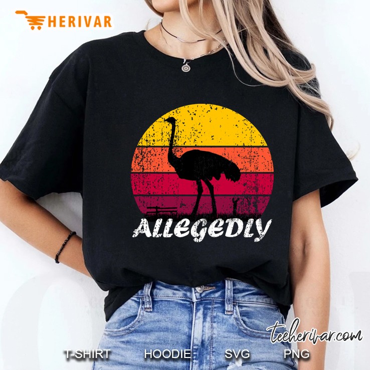 Retro Vintage Allegedly Ostrich Ladies Tee
