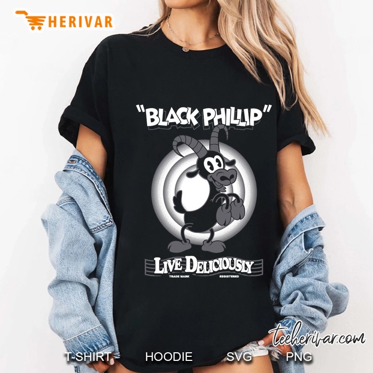 Black Phillip Live Deliciously Occult Witch Ladies Tee
