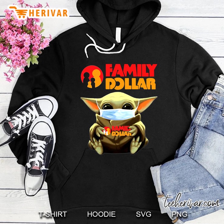 Family Dollar Baby Yoda Wear Mask Version Hoodie