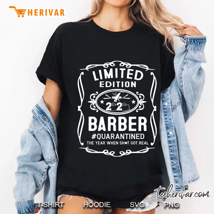 Limited Edition 2020 Barber #Quarantined The Year When Shit Got Real Ladies Tee