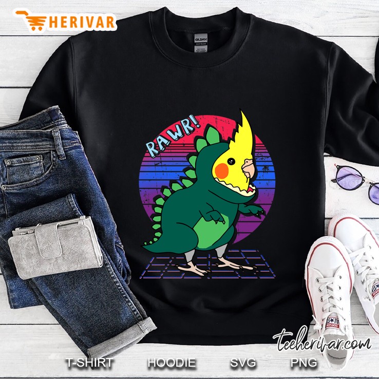 Rawr Cockatiel In T-Rex Costume Vintage Version Sweatshirt
