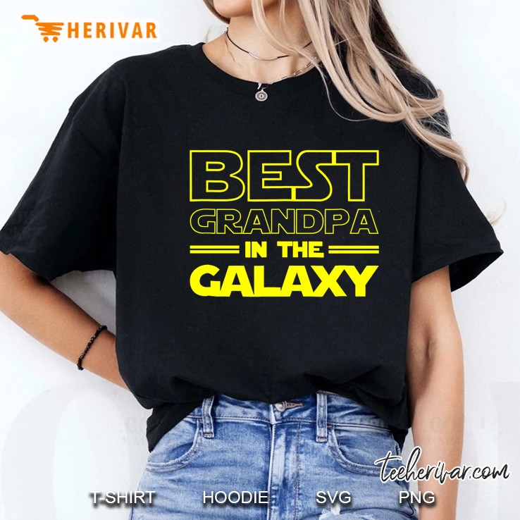 Best Grandpa In The Galaxy Ladies Tee