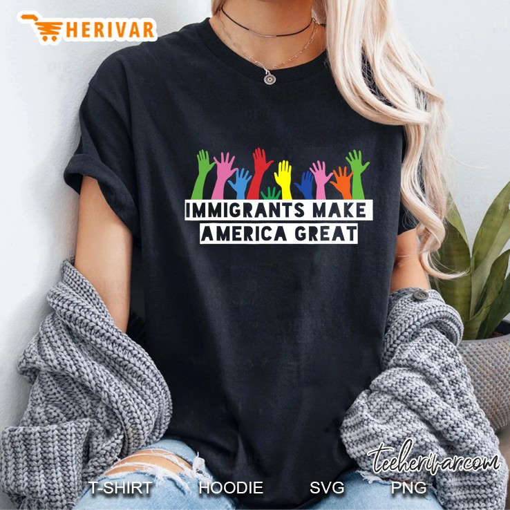 Immigrants Make America Great Ladies Tee