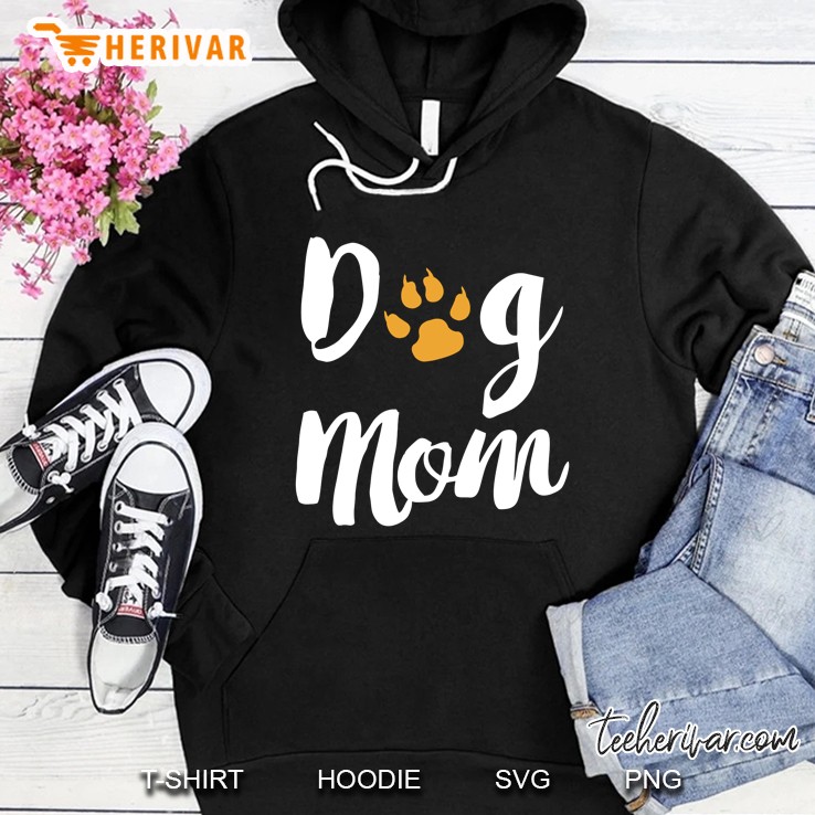 Dog Mom Paw Print Version2 Hoodie