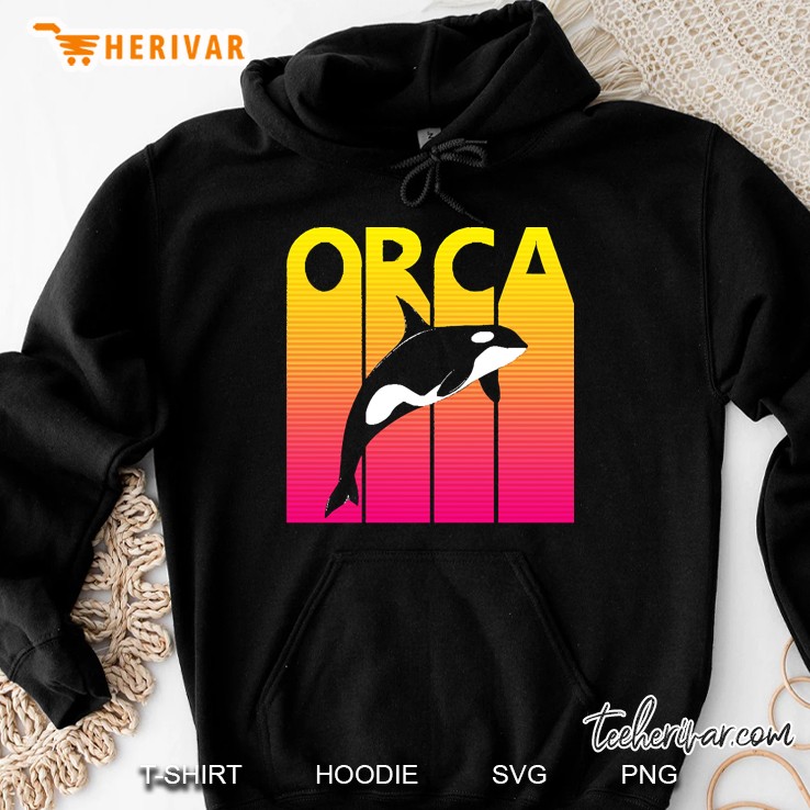 Funny Vintage Retro Orca Hoodie