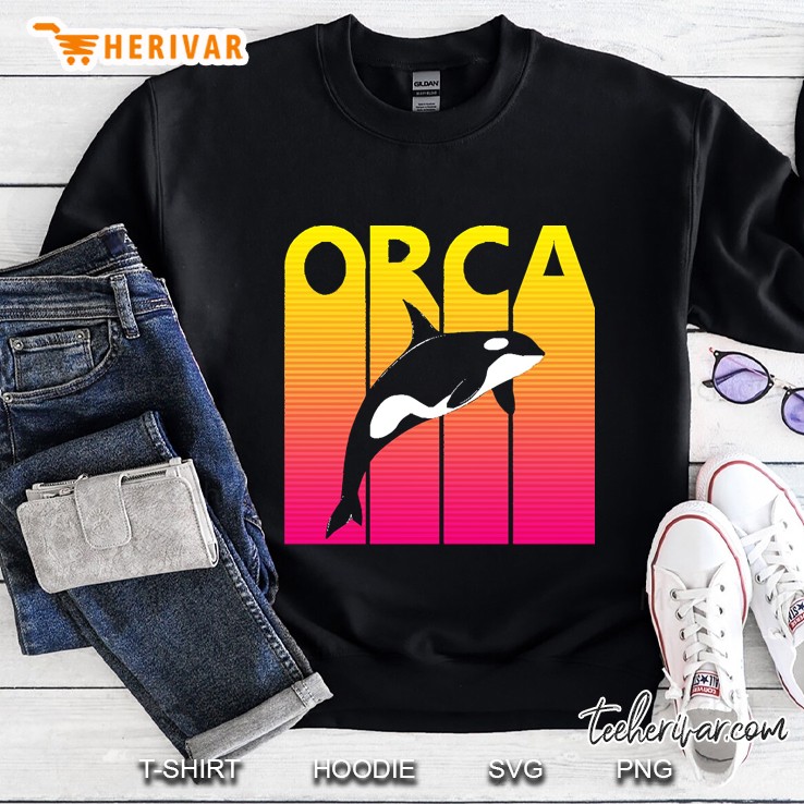 Funny Vintage Retro Orca Sweatshirt