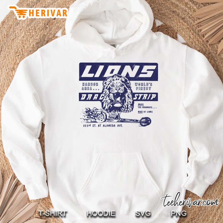 Once Upon A Time In Hollywood Brad Pitt Cliff Booth Lions Drag Strip Distressed Hoodie