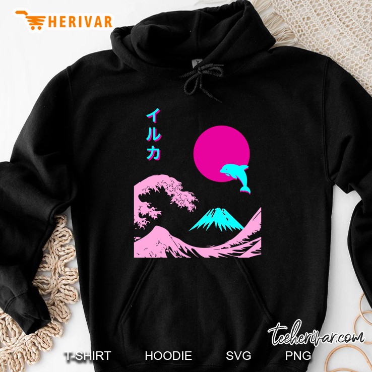 Aesthetic Japanese Pink Iruka Hoodie