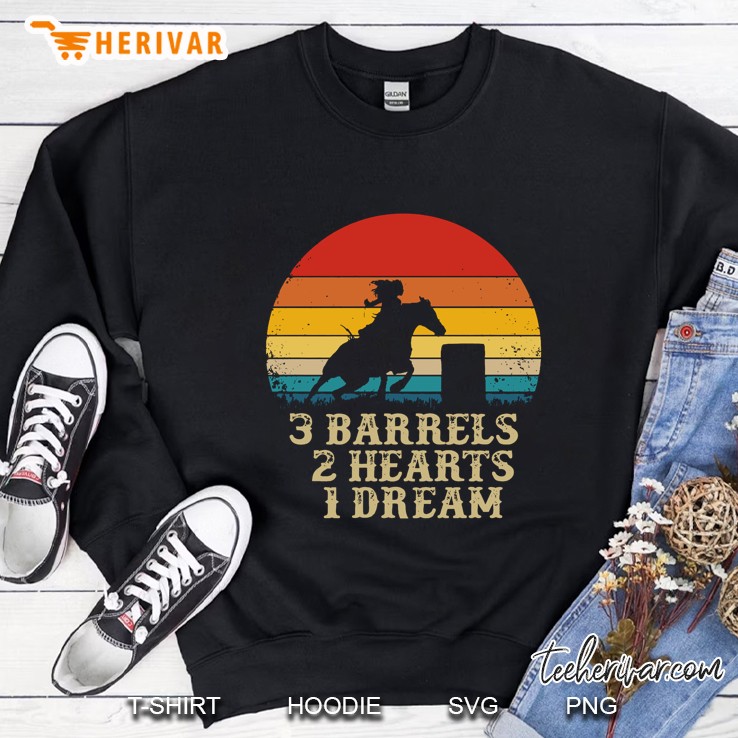 3 Barrels 2 Hearts 1 Dream Vintage Version Sweatshirt