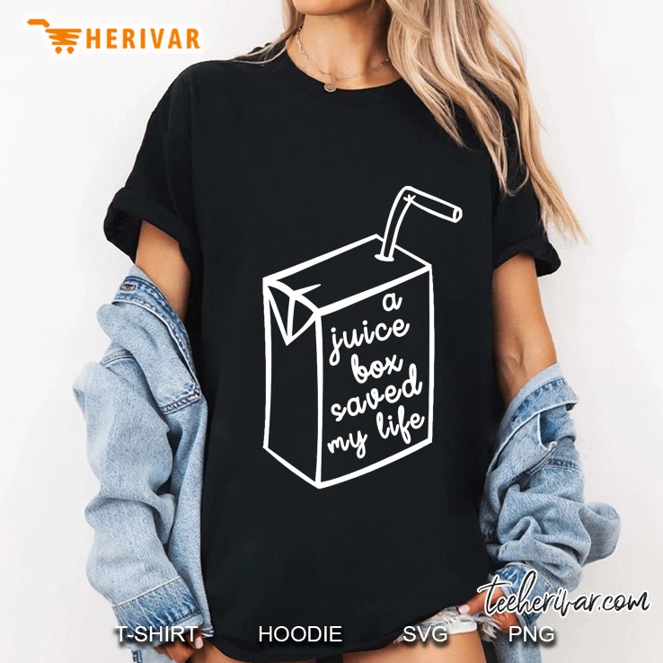 Funny Type 1 Diabetes A Juice Box Saved My Life Ladies Tee