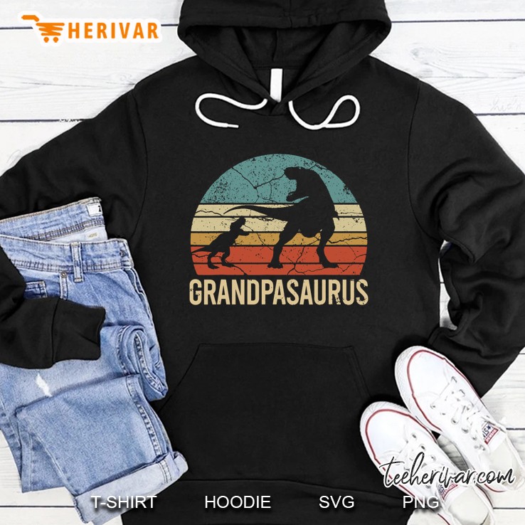 Grandpasaurus Dinosaurs Silhouette Version Hoodie