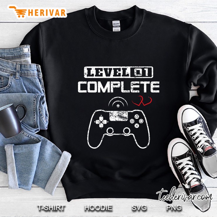 Level 1 Complete 1St Wedding Anniversary Sweatshirt