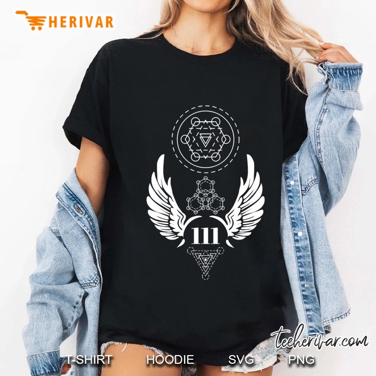 Angel Number 111 Guardian Angel Geometry Healing Ladies Tee