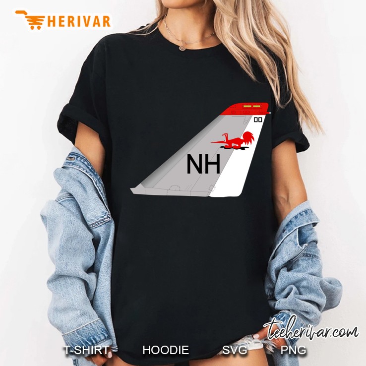 Navy Fighter Squadron Vf114 F14 Tail Marking Aardvarks Ladies Tee