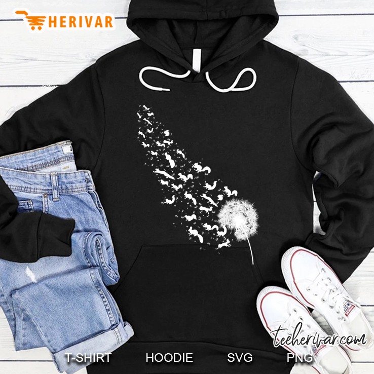 Squirrel Dandelion Funny Hoodie