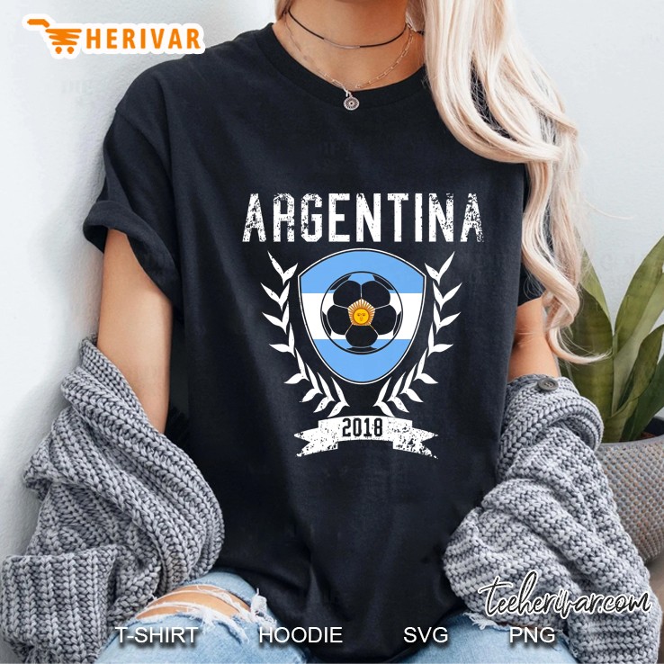 Argentinian Football 2018 Argentina Soccer Jersey Ladies Tee