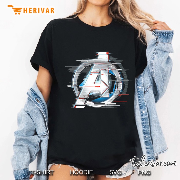 Marvel Avengers Endgame Logo Silver Speed Ladies Tee