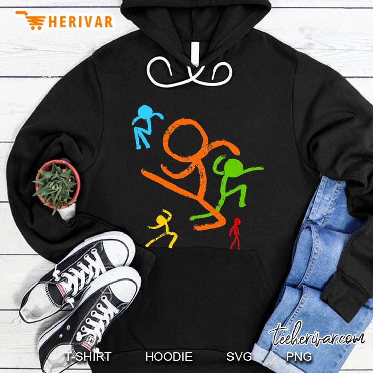 Five Stick Figures Hoodie