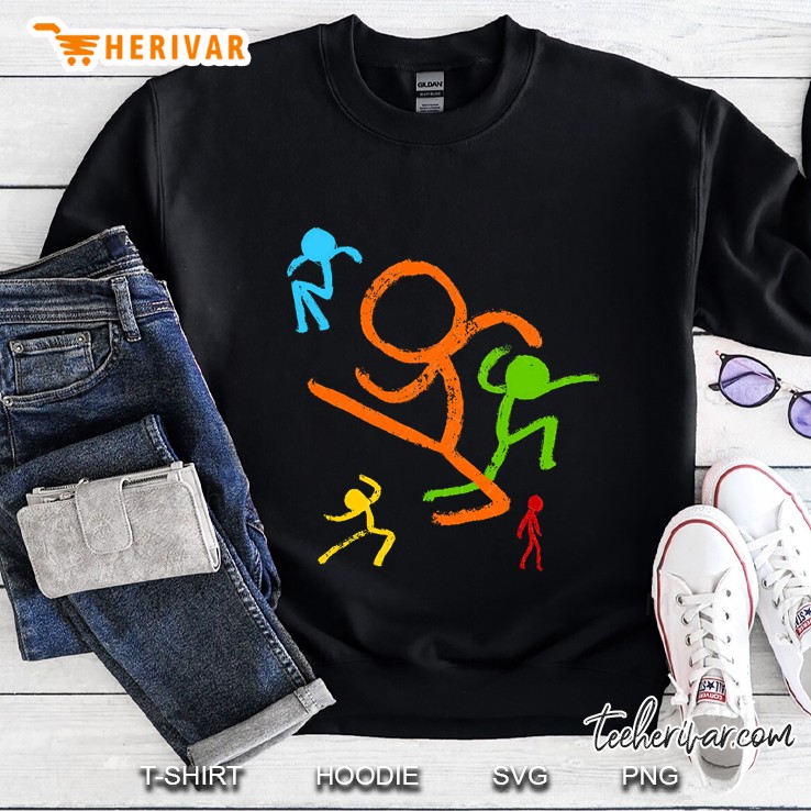 Five Stick Figures Sweatshirt