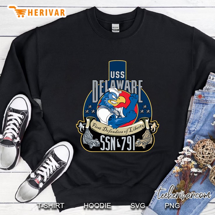 Uss Delaware Ssn 791 First Defenders Of Liberty Sweatshirt