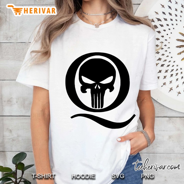 Qanon Q And Punisher Skull Ladies Tee