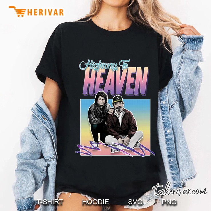 Highway To Heaven 80S Styled Tribute Design Ladies Tee