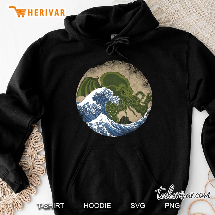 Hokusai Cthulhu Hoodie