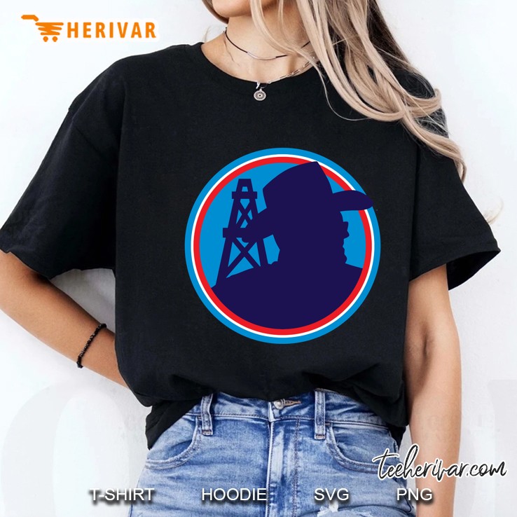 Bum Phillips Oilers Logo Ladies Tee