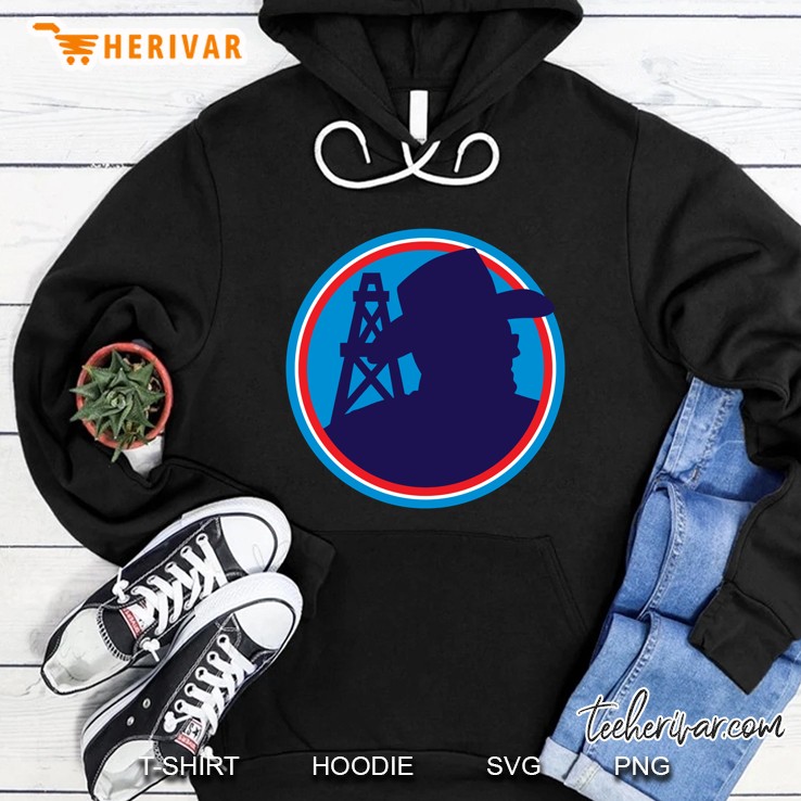 Bum Phillips Oilers Logo Hoodie