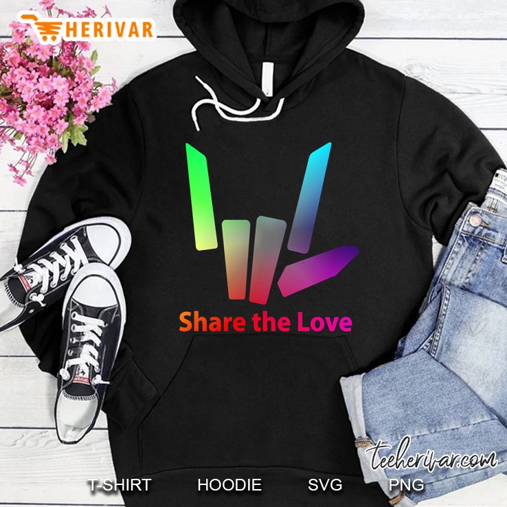 Rainbow Share The Love Hoodie