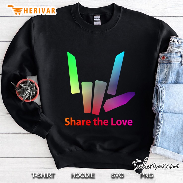 Rainbow Share The Love Sweatshirt