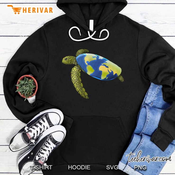 Turtles Holding The World Hoodie