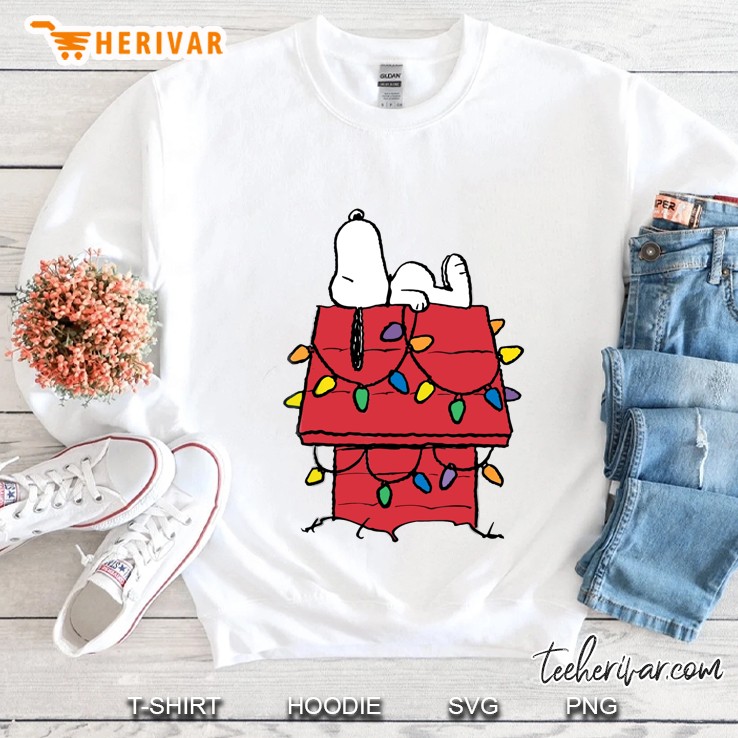 Peanuts Snoopy Christmas Lights Sweatshirt