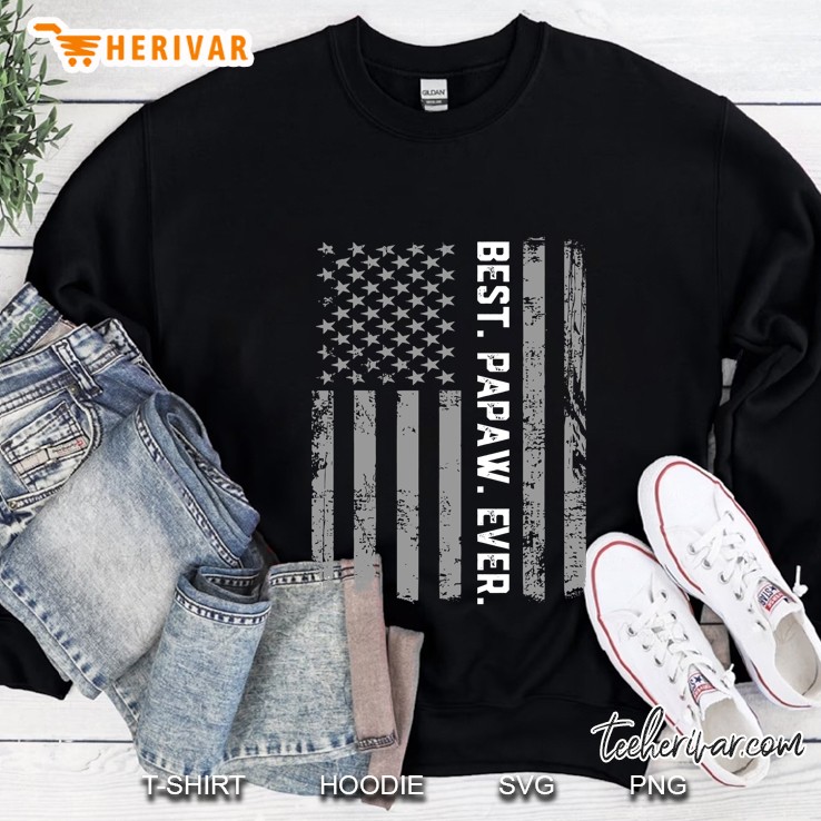 Best Papaw Ever Vintage American Flag Sweatshirt
