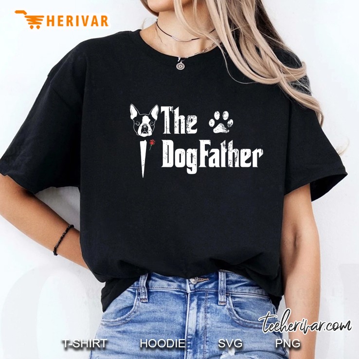 The Dogfather Boston Terrier Version Ladies Tee