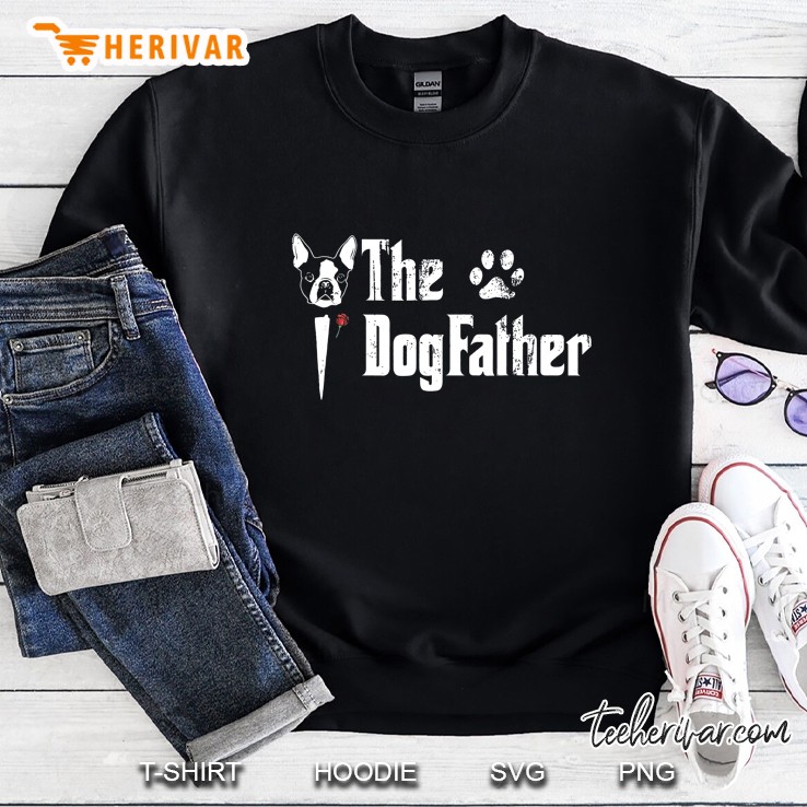 The Dogfather Boston Terrier Version Sweatshirt